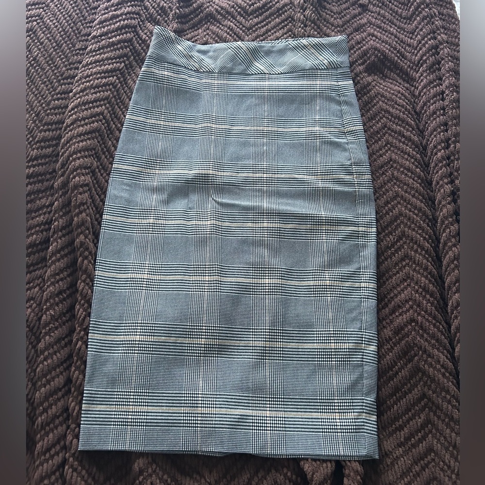 Plaid Pencil Skirt